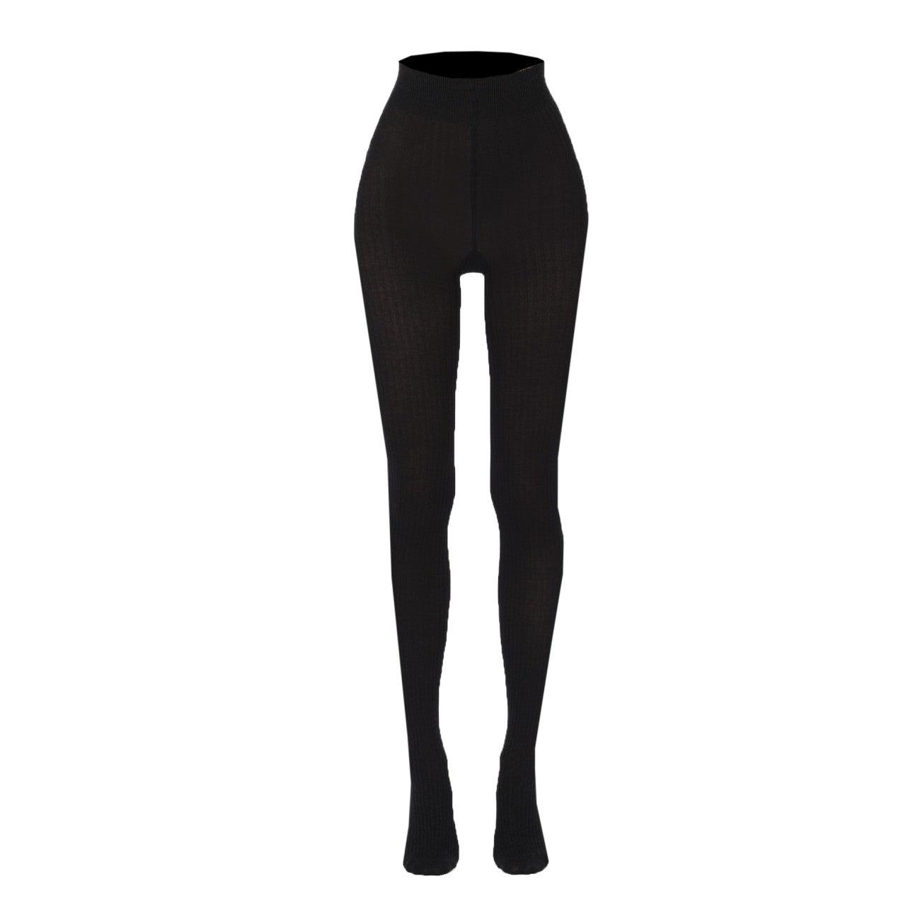 タイツ・ソックス Max Mara ZAVORRA - Ribbed cotton tights (2424816013600 005) Max Mara Zavorra Cotton Blend Tights (Pants) IFCHIC.COM