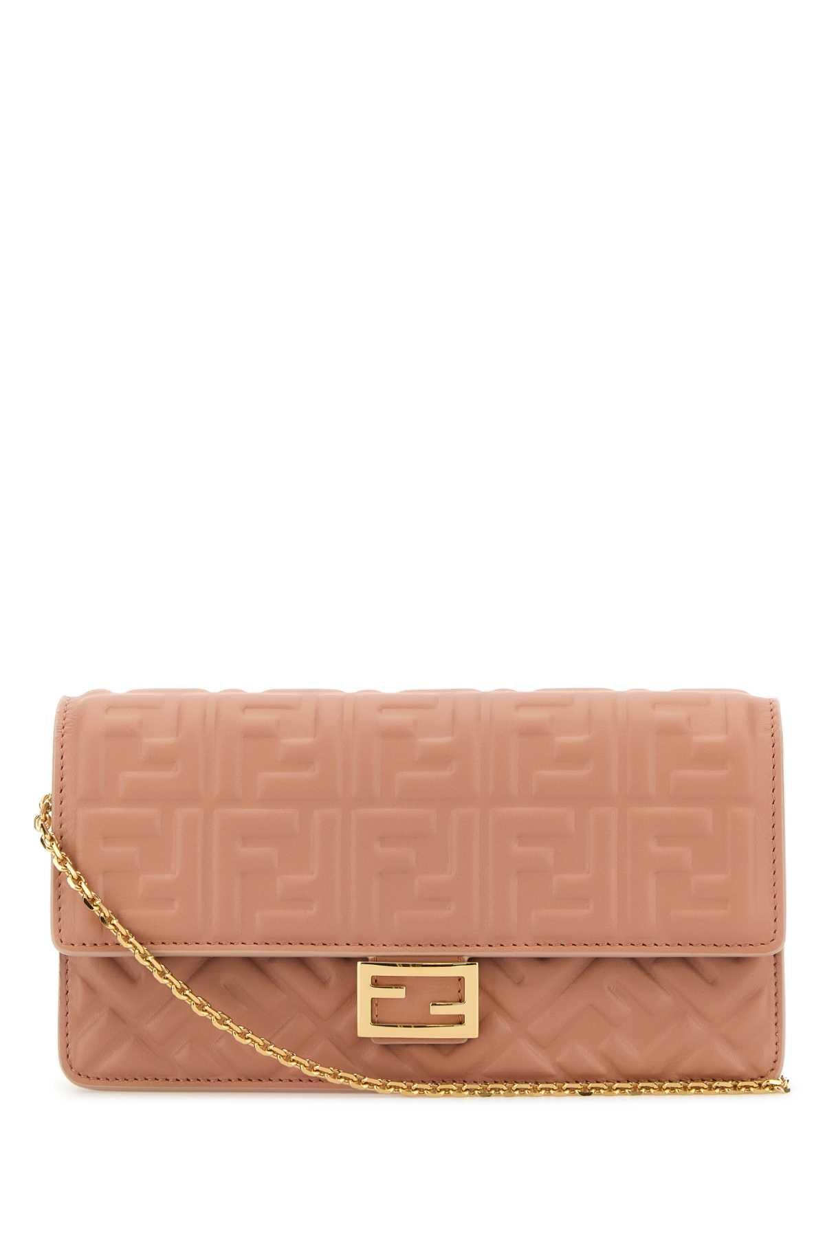 Fendi Nappa Leather Baguette Wallet in Pink | Lyst