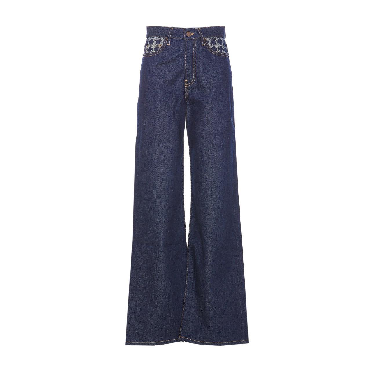 デニム・ジーパン MA QUAD HIGH RISE WIDE JEANS Blue 'MA' Quad High Rise Wide Jeans by AMIRI on Sale