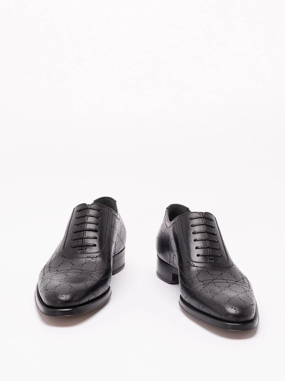 chinese dress ladies Gucci Brown Brogue Leather Lace Up Fringe (Men's), 9 - BOPF
