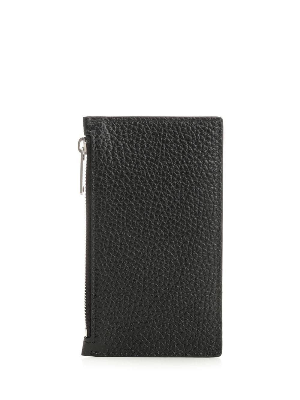 Celine Compact Zip-Around Card Holder in Black for Men | Lyst