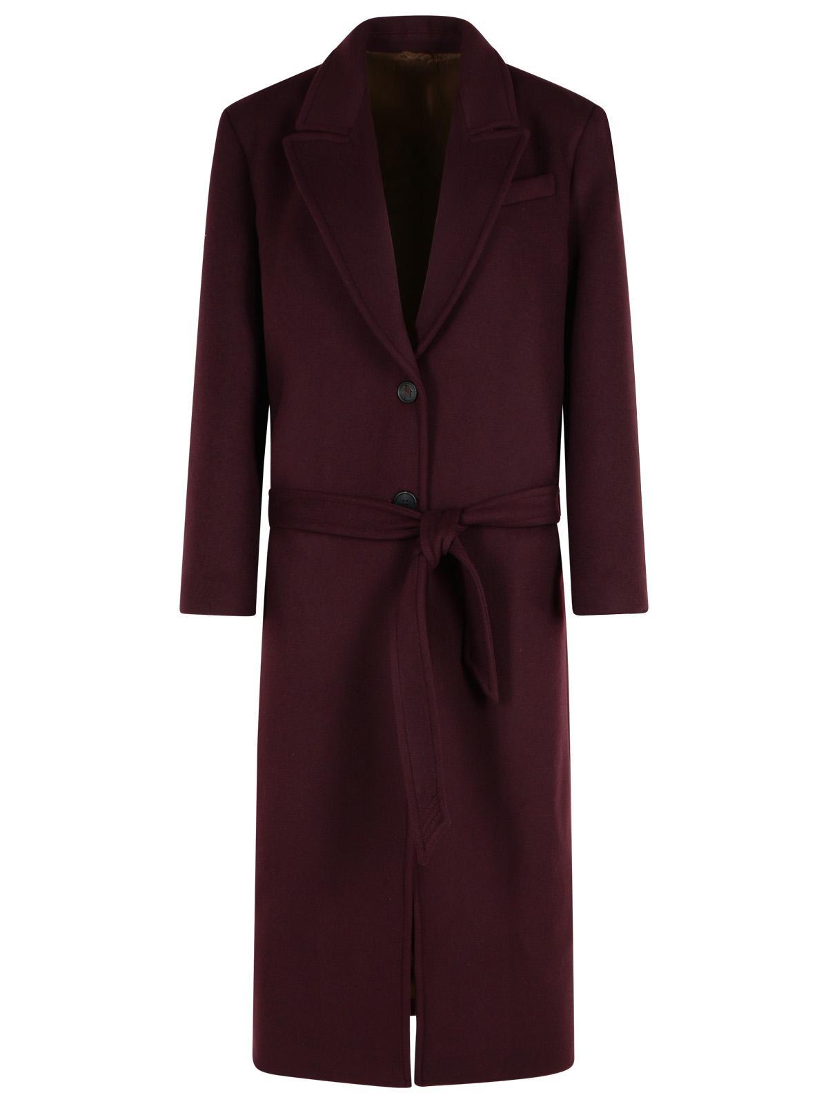 コート THE ATTICO Woman Coat Blue 250WCC080W046 184 Fern'' navy blue short coat for Women | THE ATTICO®