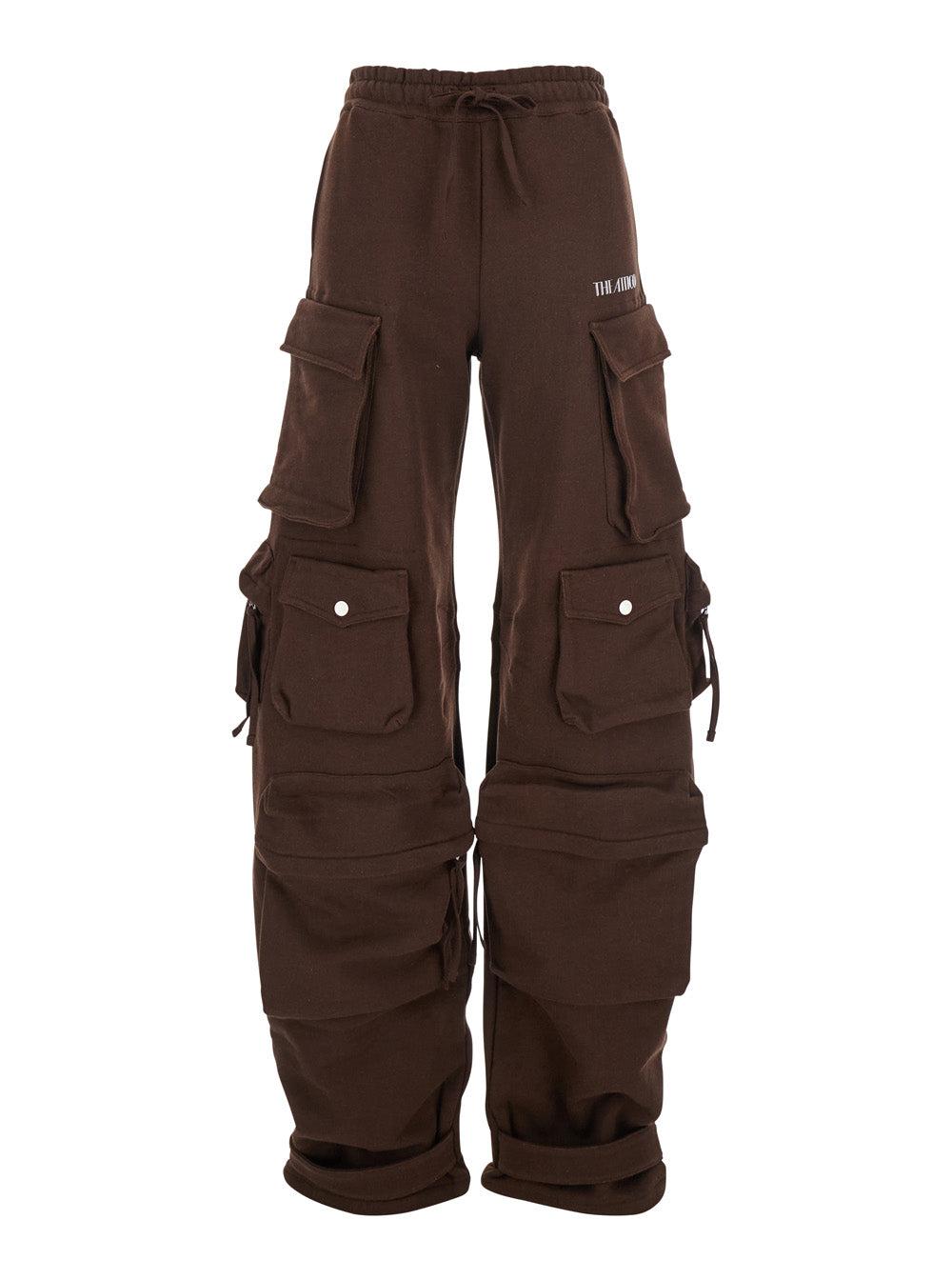 パンツ The Attico Acetate Viscose Jersey Joggers With Embossed Logo The Attico Track pants and sweatpants for Women | Online