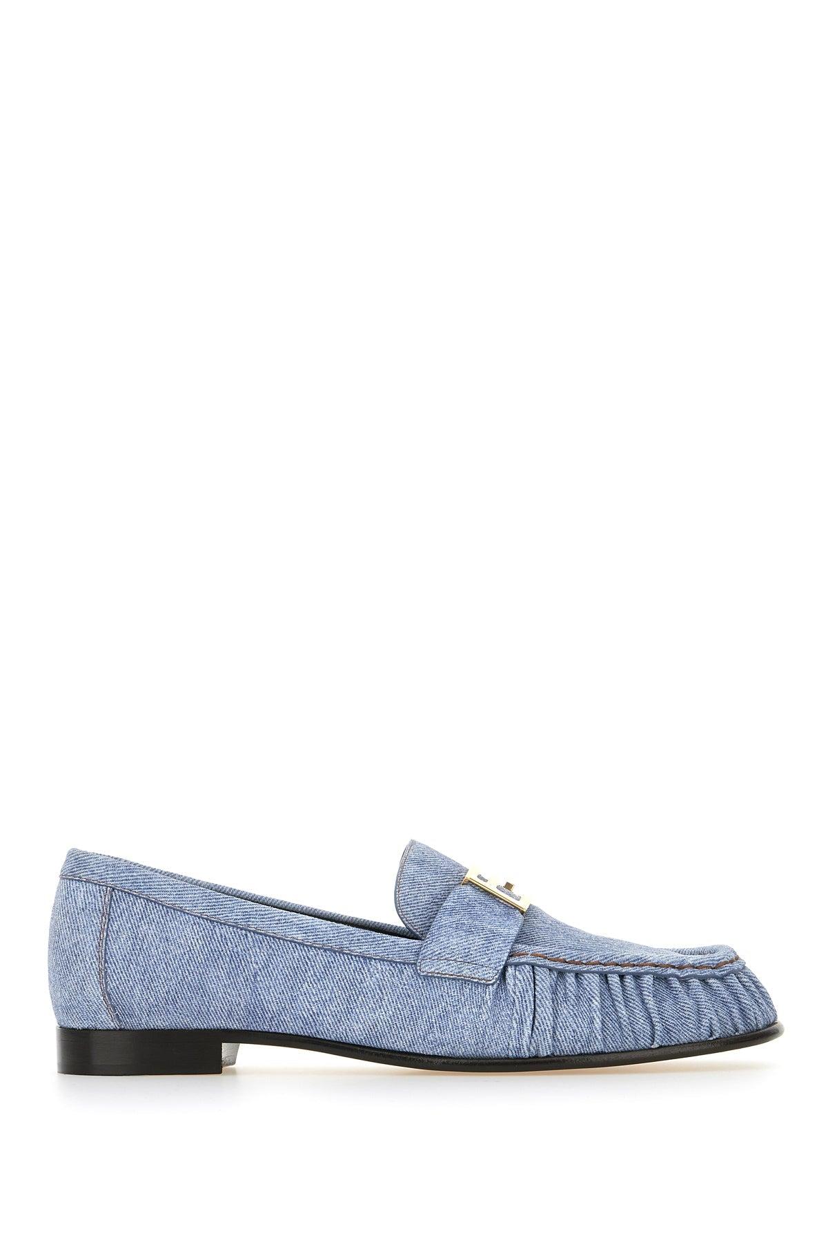 Fendi Men\'s Light Blue Slip-On Loafers Blue Fendi Slip-on shoes for Men | Lyst main image 2
