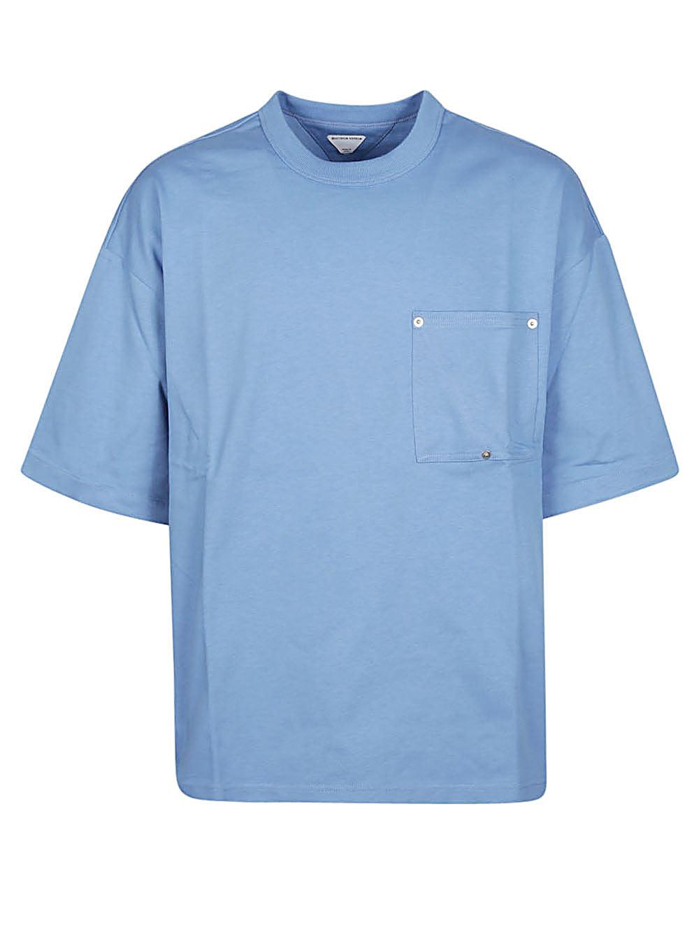 【送料&関税込】Bottega Veneta Navy Blue Cotton T-shirt Navy Double-Faced Cotton-Jersey T-Shirt | BOTTEGA VENETA