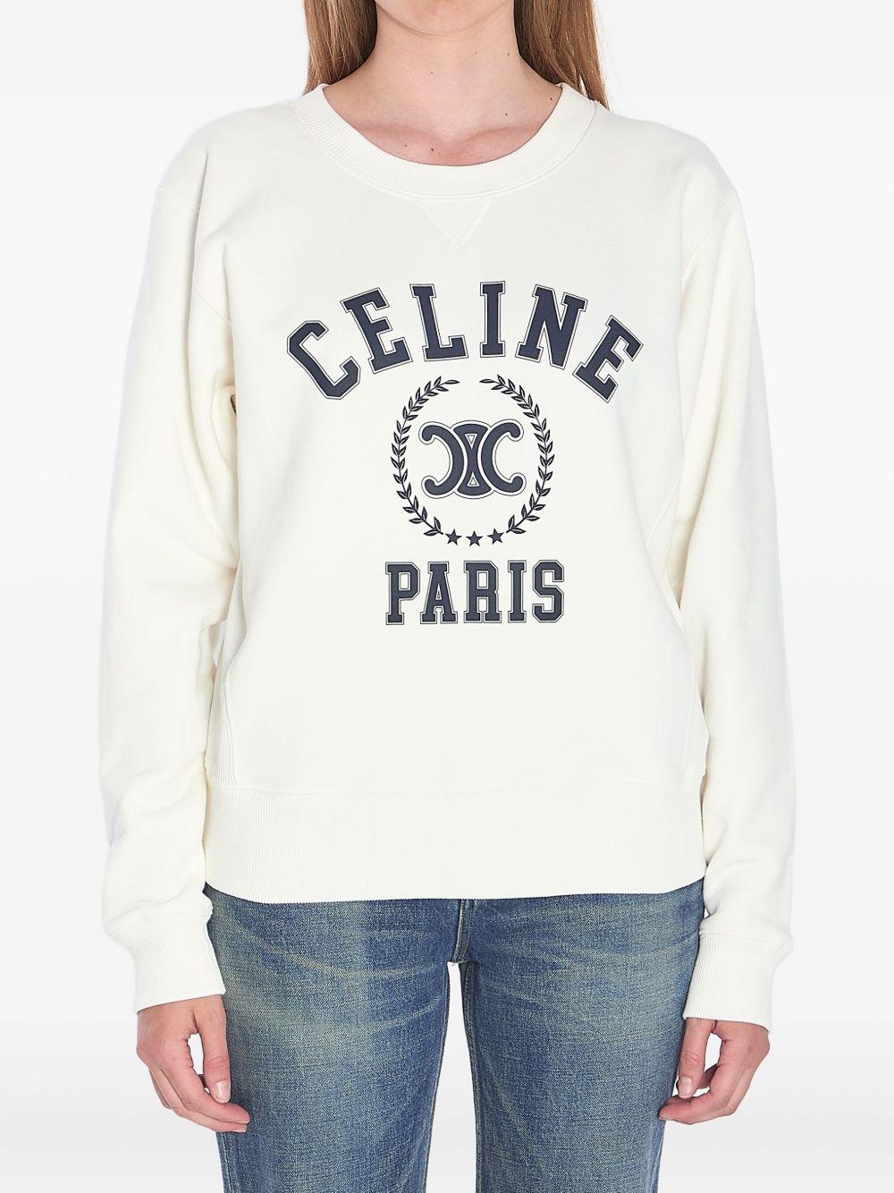 celine--Logo-Cotton-Sweatshirt