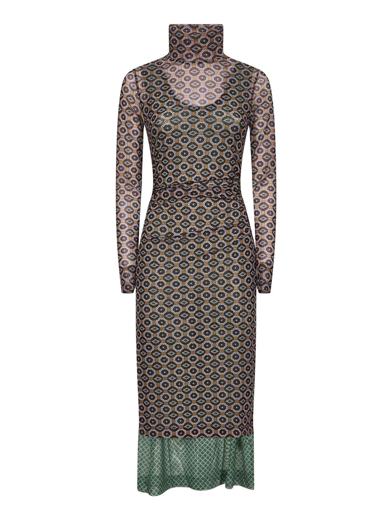 Dries Van Noten ピンストライプ ミディドレス ネイビー Dries Van Noten Dresses for Women | Online Sale up to 75