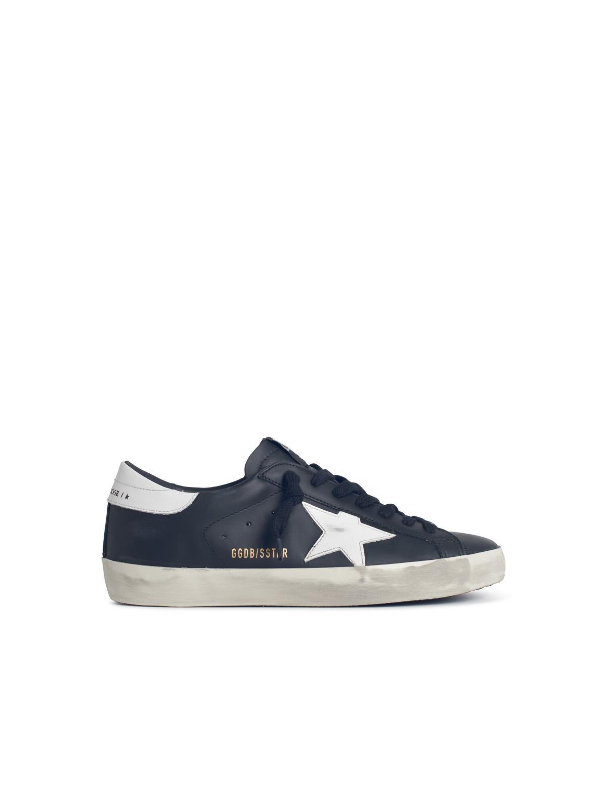 ハスマーン 「デッセンクルー」 Golden Goose 'Super-Star Classic' Leather Sneakers in Blue for Men