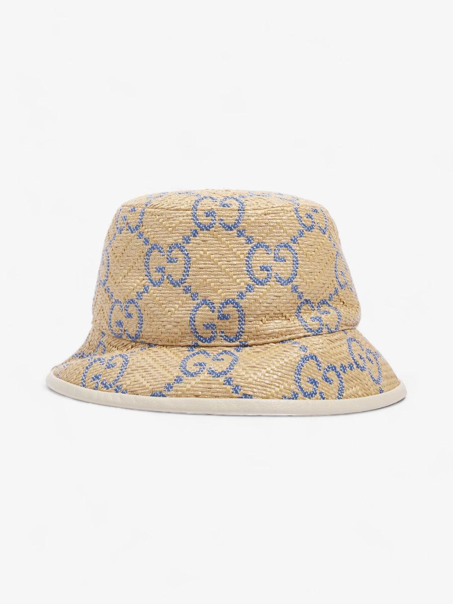 Gucci Natural Raffia Bucket Hat with Black GG Logo s-l400.jpg main image 3