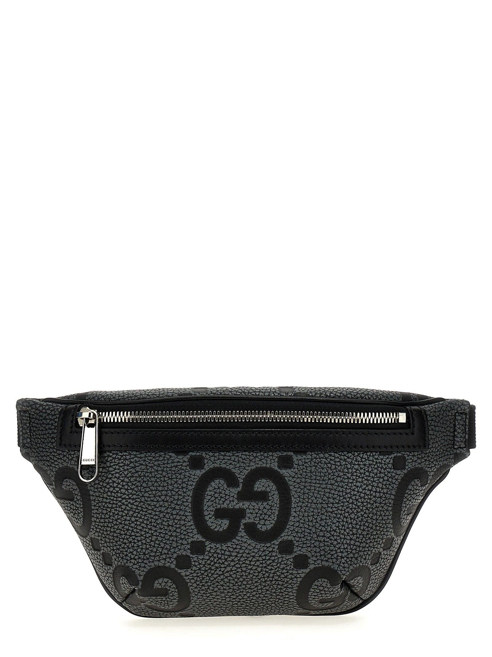 GUCCI Jumbo GG' fanny pack メンズ ショルダーバッグ Gucci 'Jumbo Gg' Fanny Pack in Black for Men | Lyst