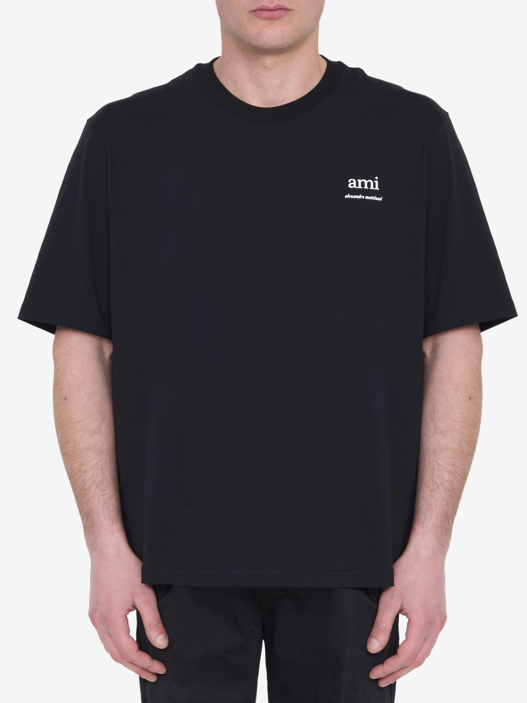 ami alexandre mattiussi ブラック Tシャツ M Ami Paris Ami Alexandre Mattiussi T-Shirt in Black for Men | Lyst