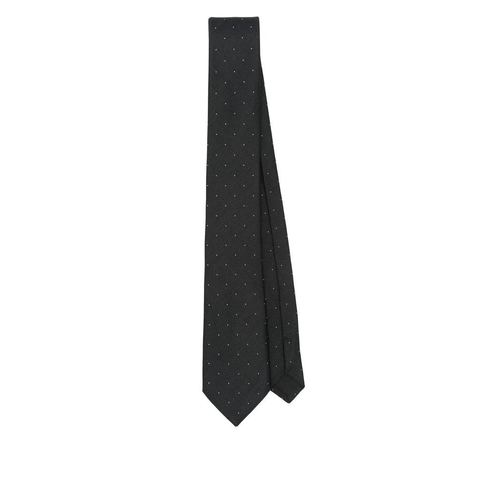 ネクタイ Saint Laurent Tie wide tie in striped silk jacquard | Saint Laurent | YSL US