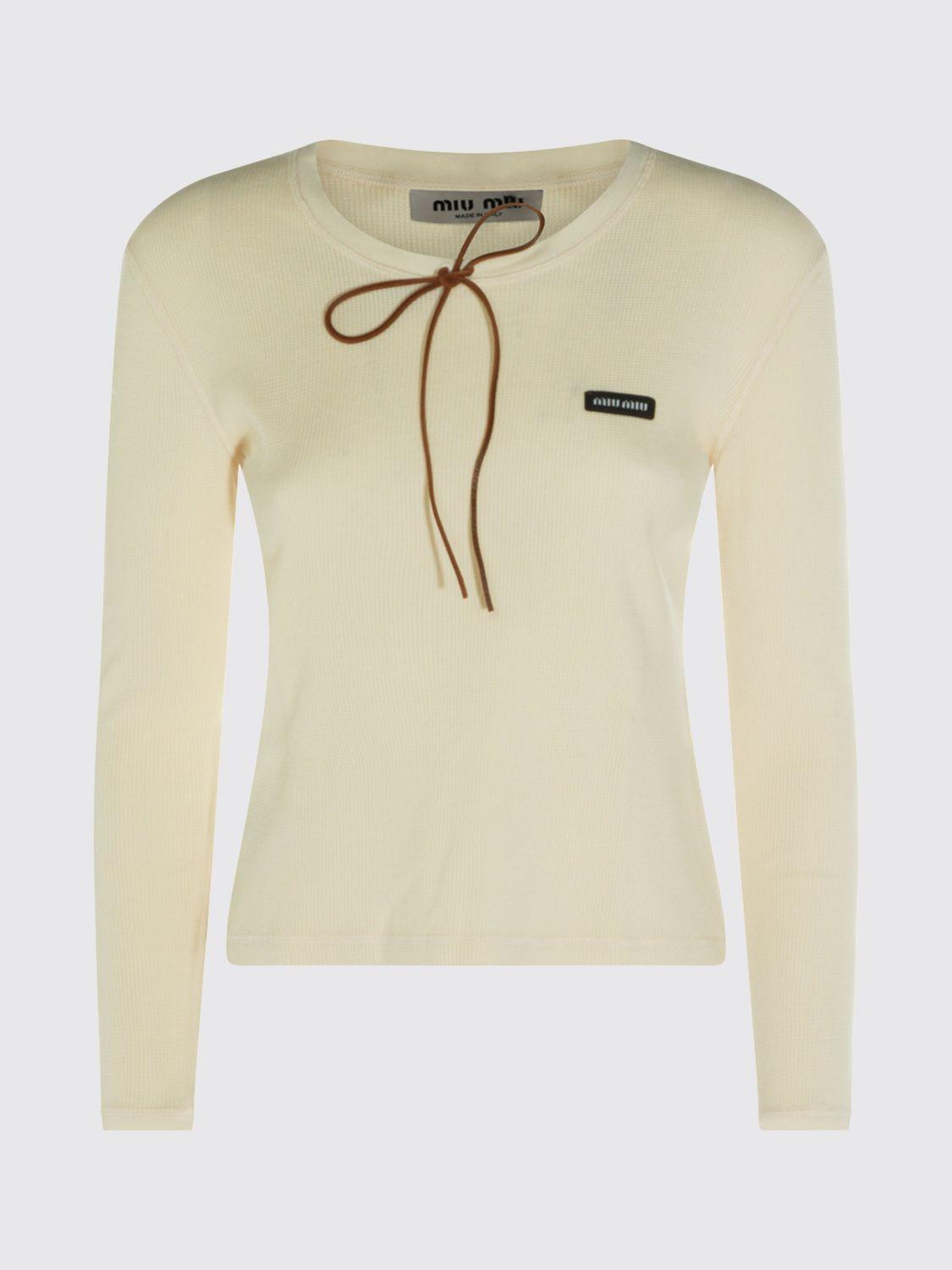 Miu Miu Long-sleeved tops for Women | Online Sale up to 48% off | Lyst