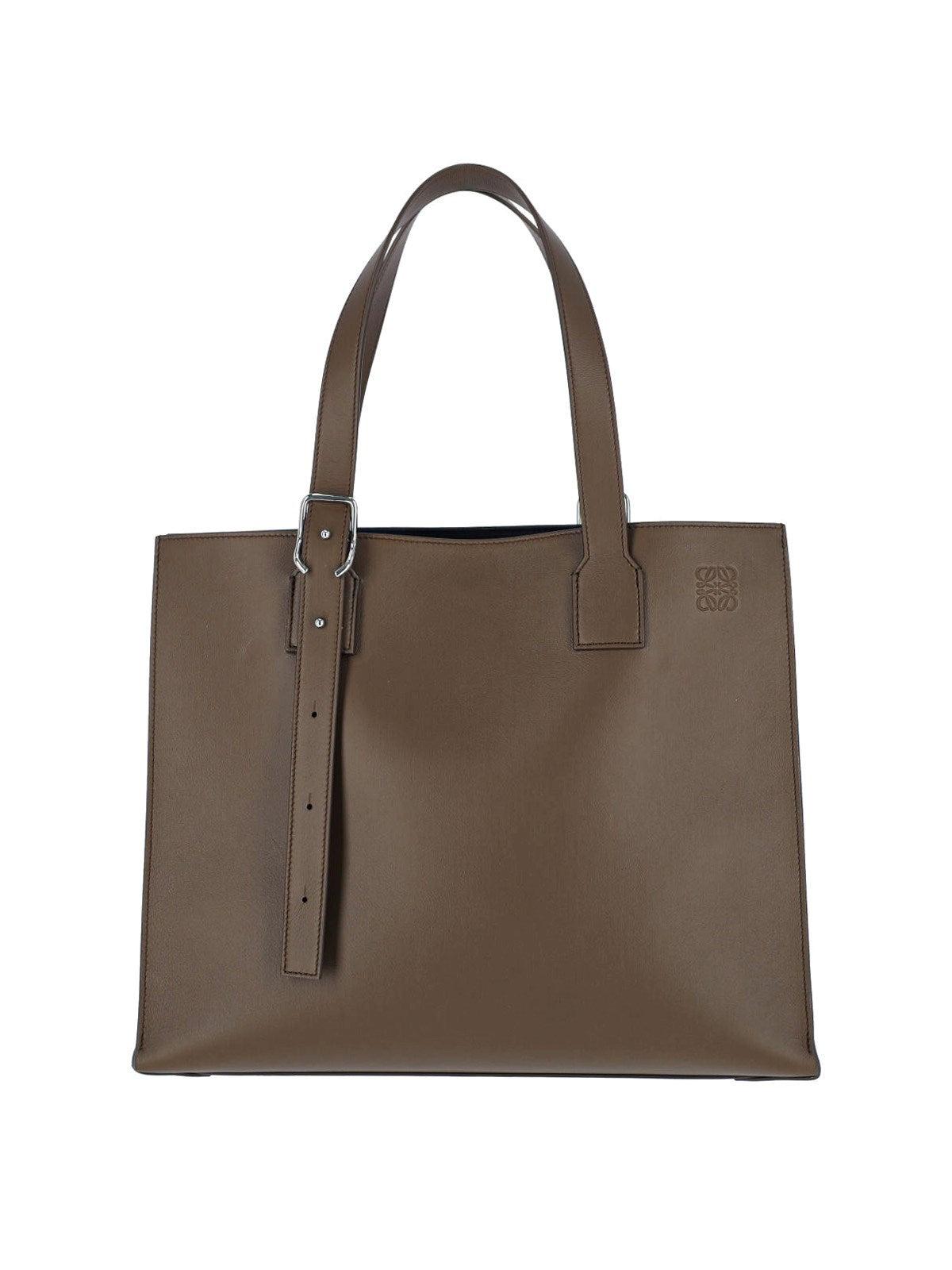 Loewe Buckle Horizontal' Tote Bag in Brown for Men | Lyst