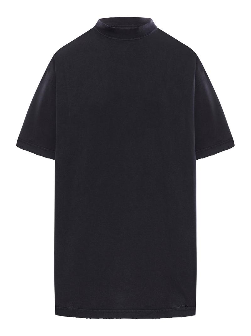 Balenciaga Painted Vintage Oversize T-Shirt in Black | Lyst