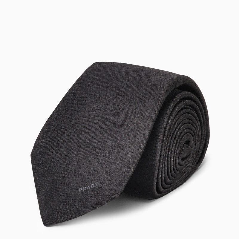 ネクタイ Prada silk tie with logo 30427955_59726280_600.jpg