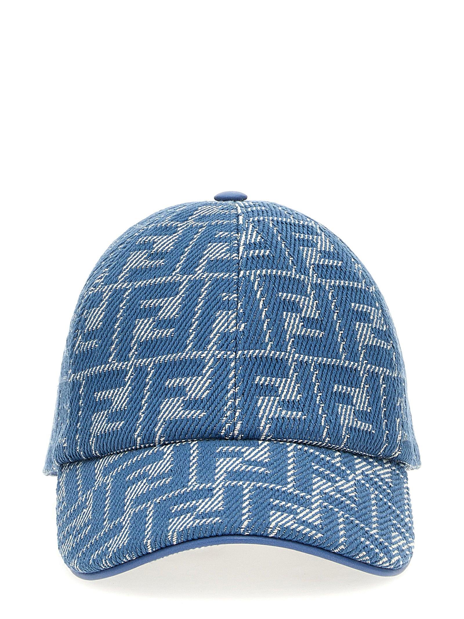 キャップ FENDI FF monogram cap Fendi Ff Monogram Cap in Blue | Lyst