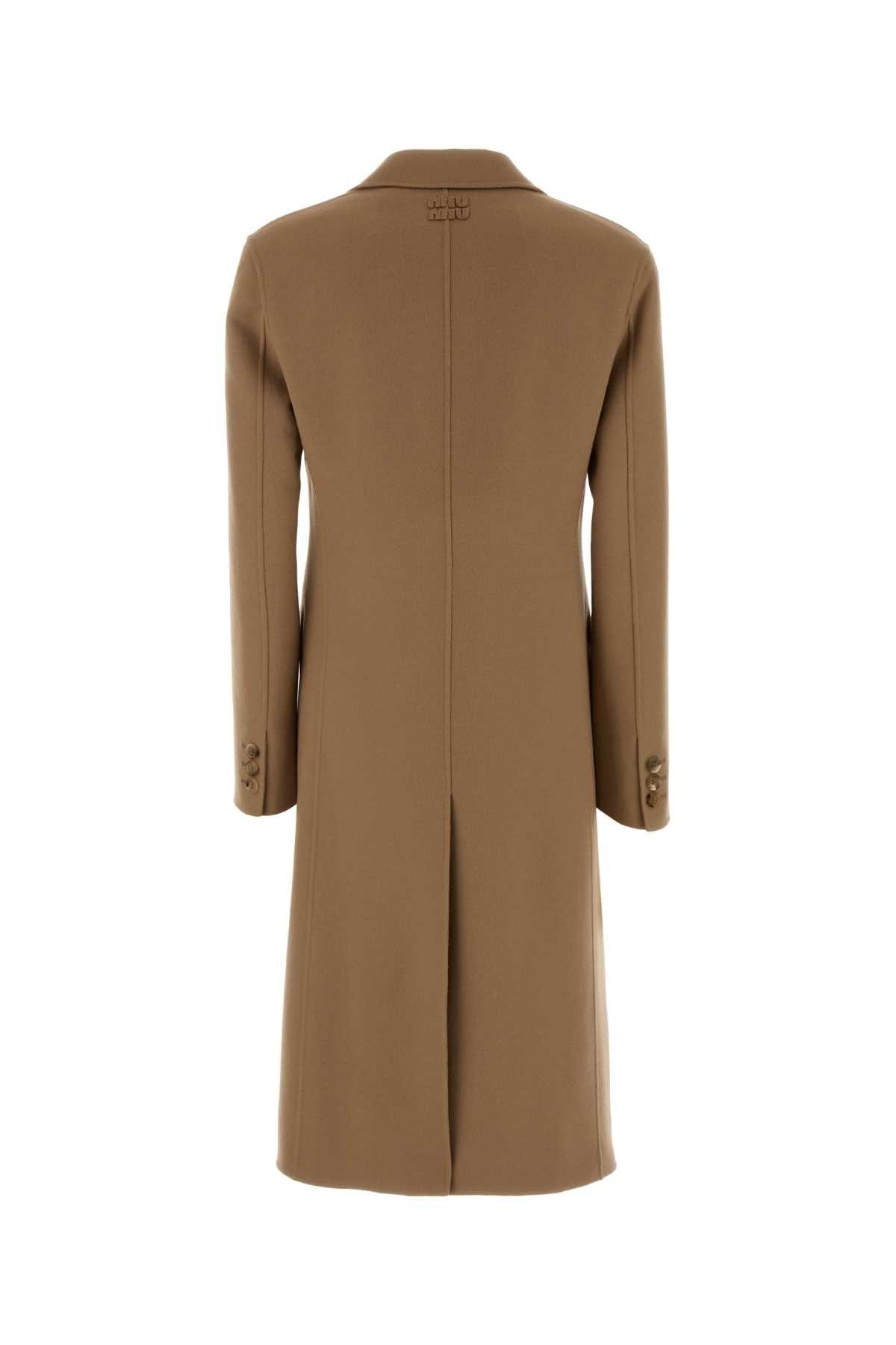 miu-miu-Brown-Camel-Wool-Blend