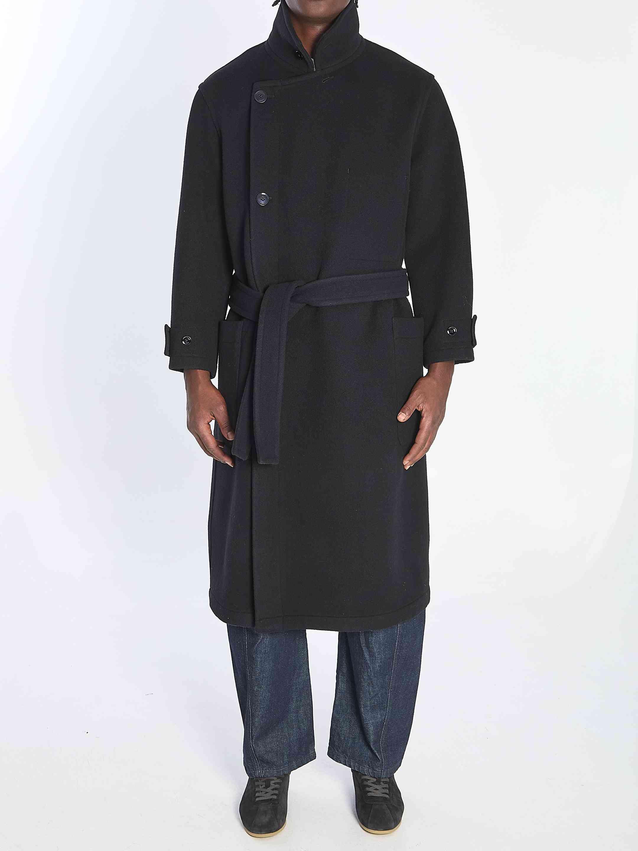 ば*お様 Lemaire wrap coat black M LEMAIRE / WRAP COAT -black- | LA VILLA ROUGE