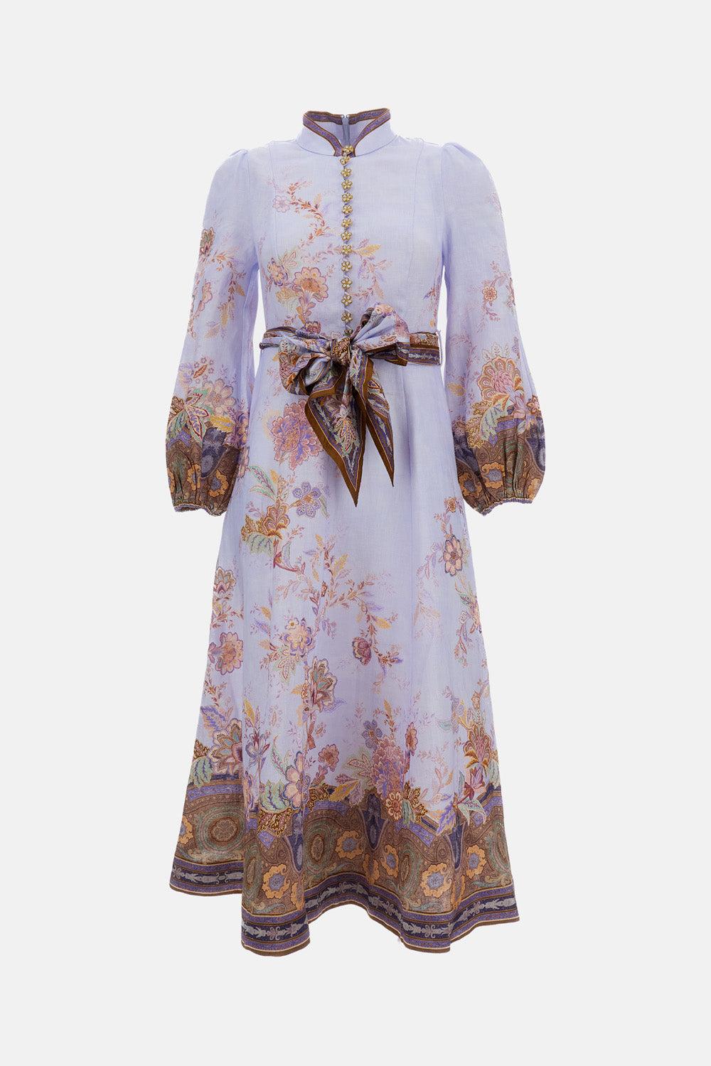 strapless open back dress Zimmermann Violet Twist Front Midi Dress