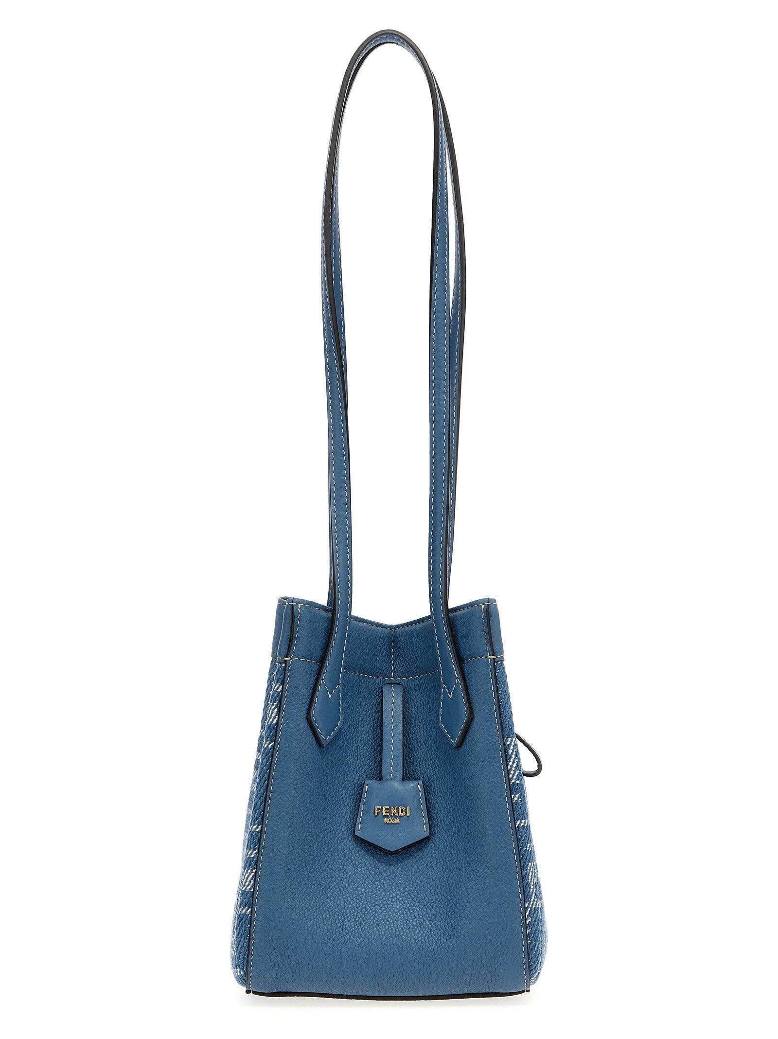 ショルダーバッグ・ポシェット FENDI 'Fendi Origami Mini' shoulder bag Light Blue Fendi Origami Mini Leather Blue | Fendi