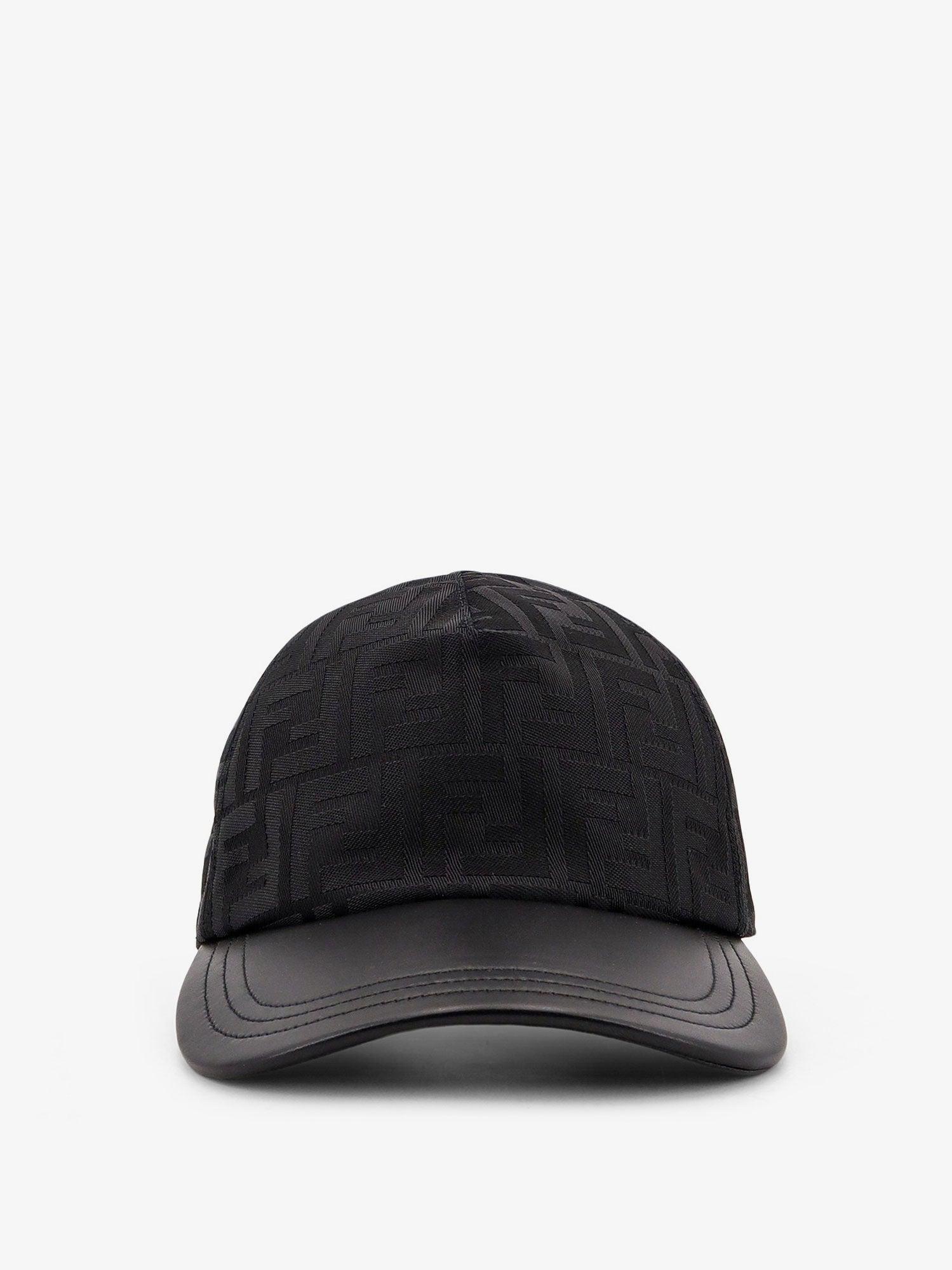 Fendi Ff Jacquard Nylon Baseball Hat in Black for Men | Lyst