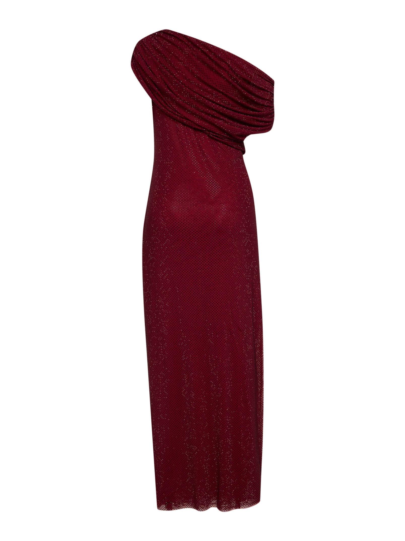 self portrait burgundy velvet dress Self-Portrait Velvet Bandeau Maxi Dress-SALE