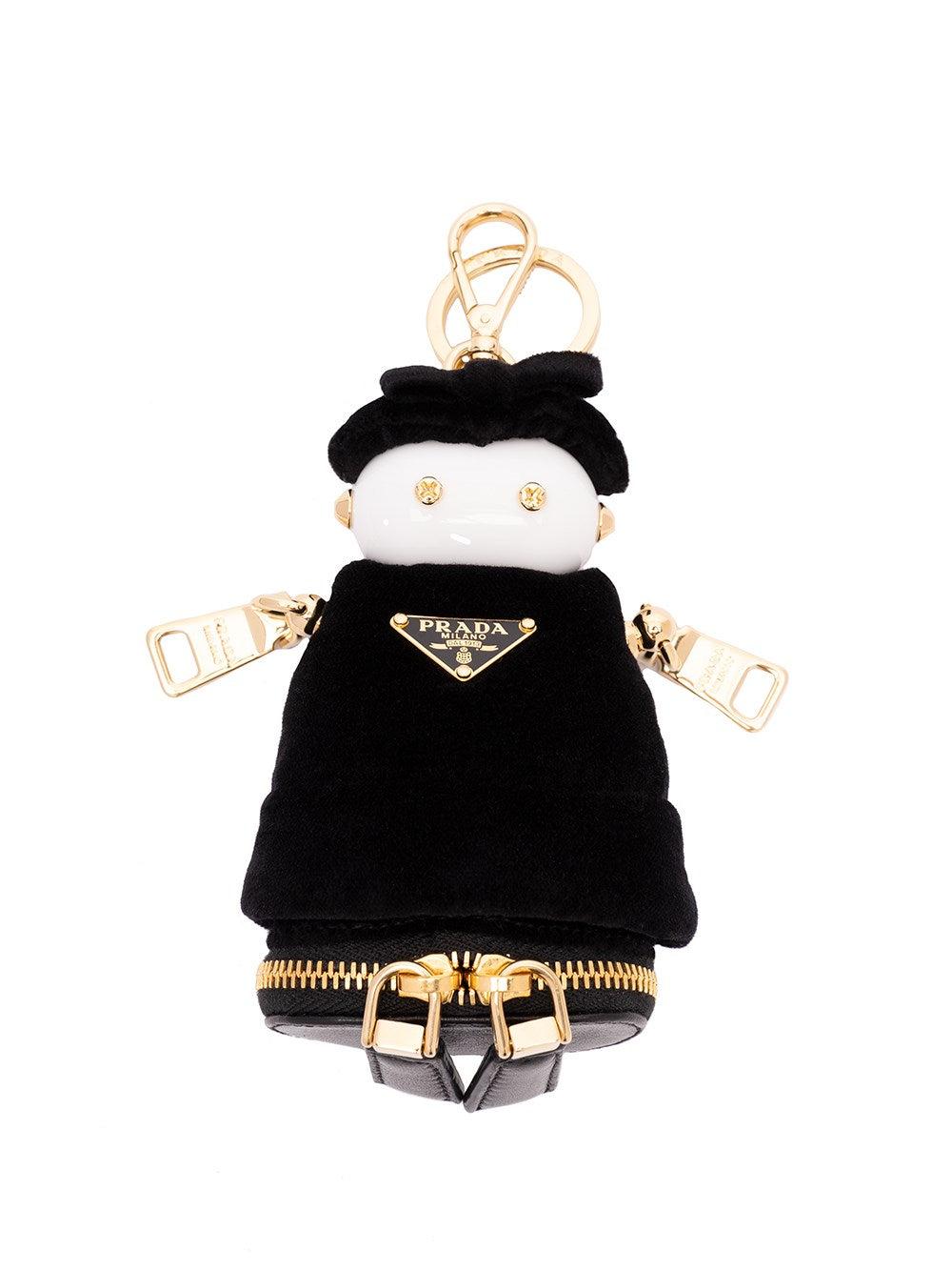 キーホルダー・キーリング Prada Patty Key Chain Trick Prada 'Patty' Key Chain Trick in Black | Lyst