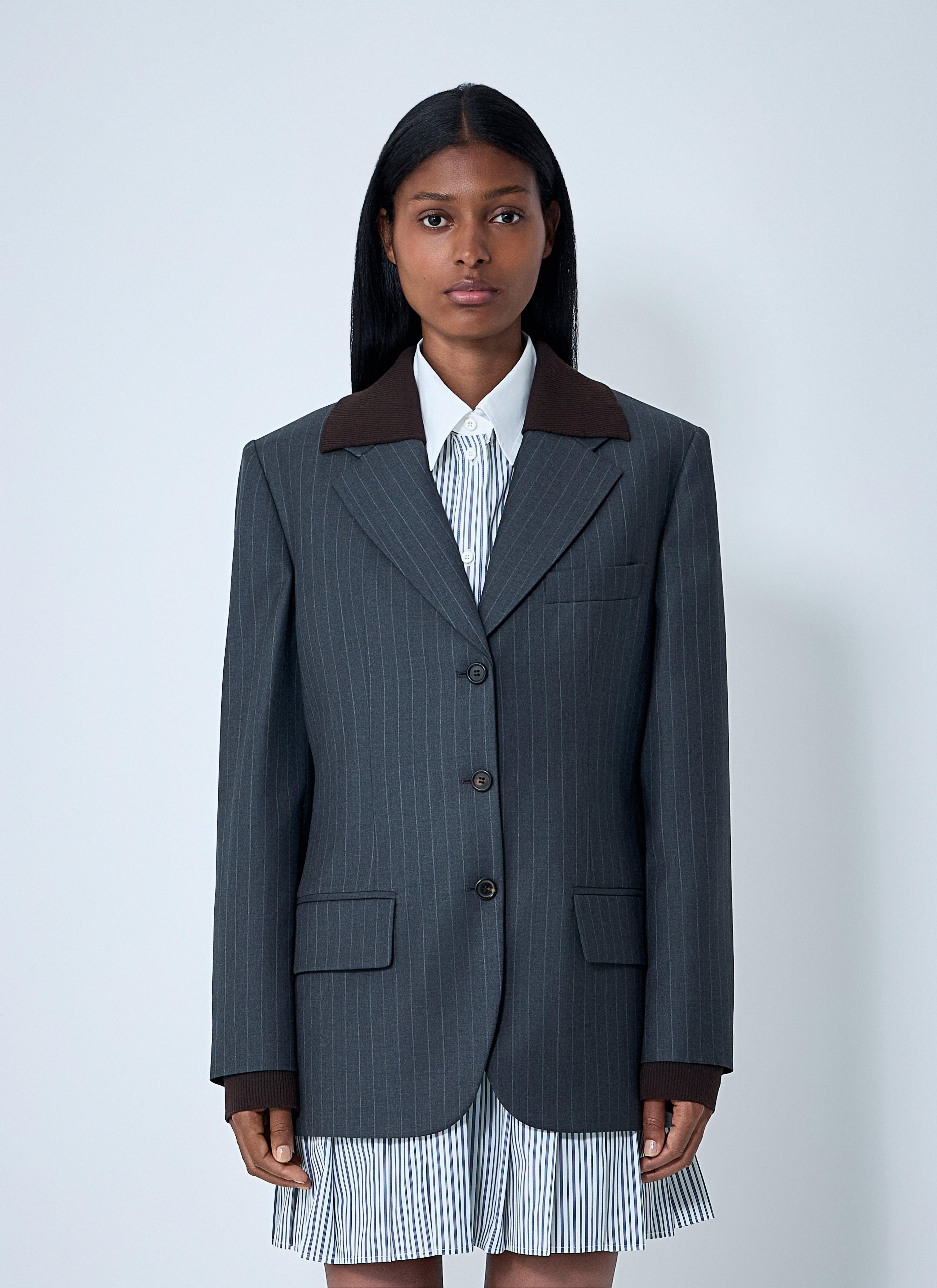 スーツ MIU MIU Women Suit Jackets MH1903SOOO13RL F0002 Black スーツ MIU MIU Women Suit Jackets MH1903SOOO13RL F0002 Black