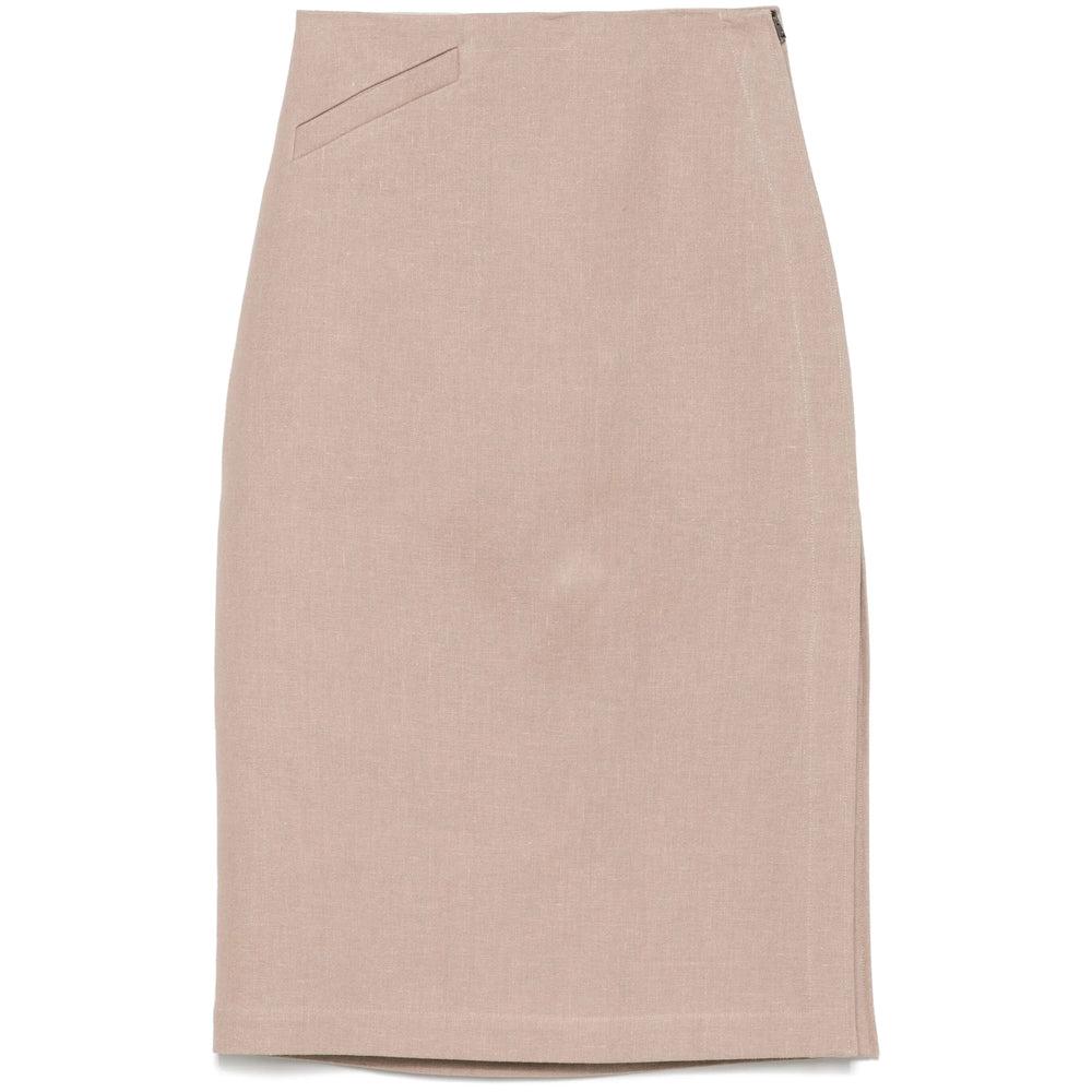 スカート FENDI Melange Grey Wool Blend Skirt Fendi Melange Grey Wool Blend Skirt – LOZURI®