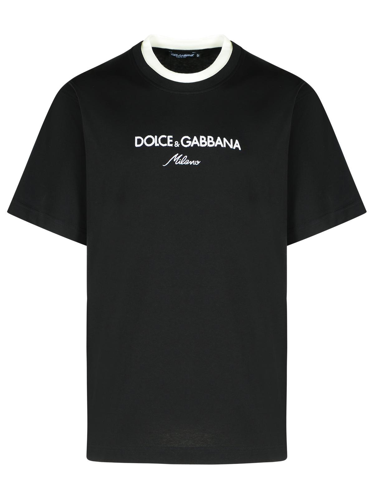 Tシャツ・カットソー Dolce Gabbana Short Sleeve Crew-Neck T-Shirt Dolce & Gabbana Men's Neckline Logo Short Sleeve T-shirt
