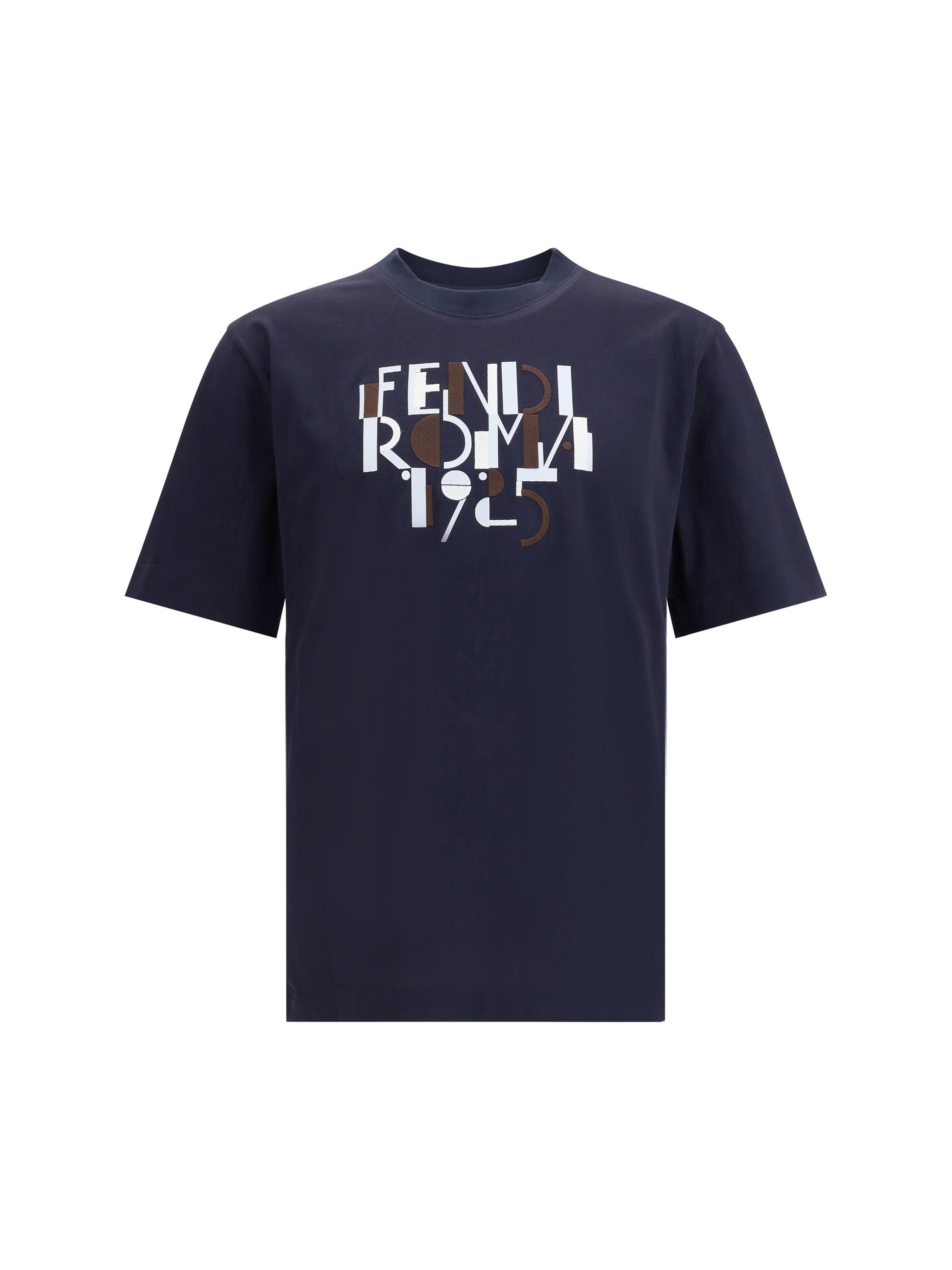 【関税＆送料込み】Fendi T-Shirt With Zip T-Shirt Cotton Blue | Fendi