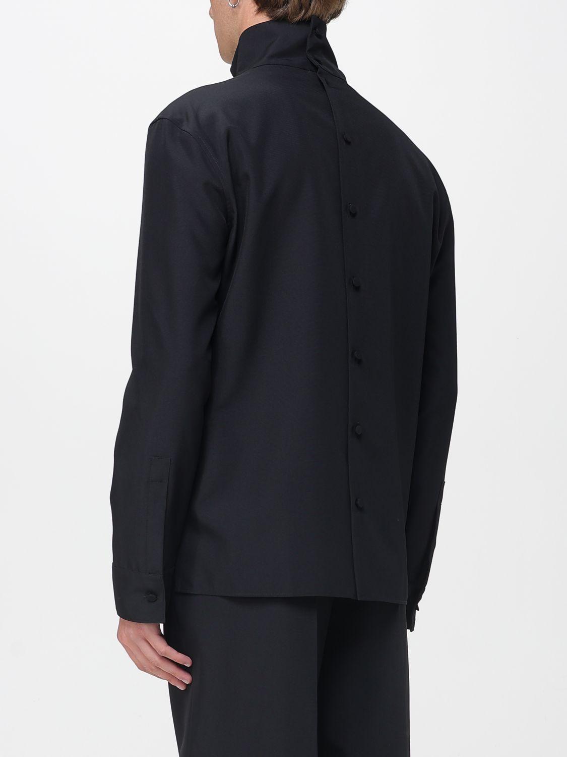 black gucci dress shirt GUCCI Stretch GG Velvet Devor Shirt, Size 48, Black