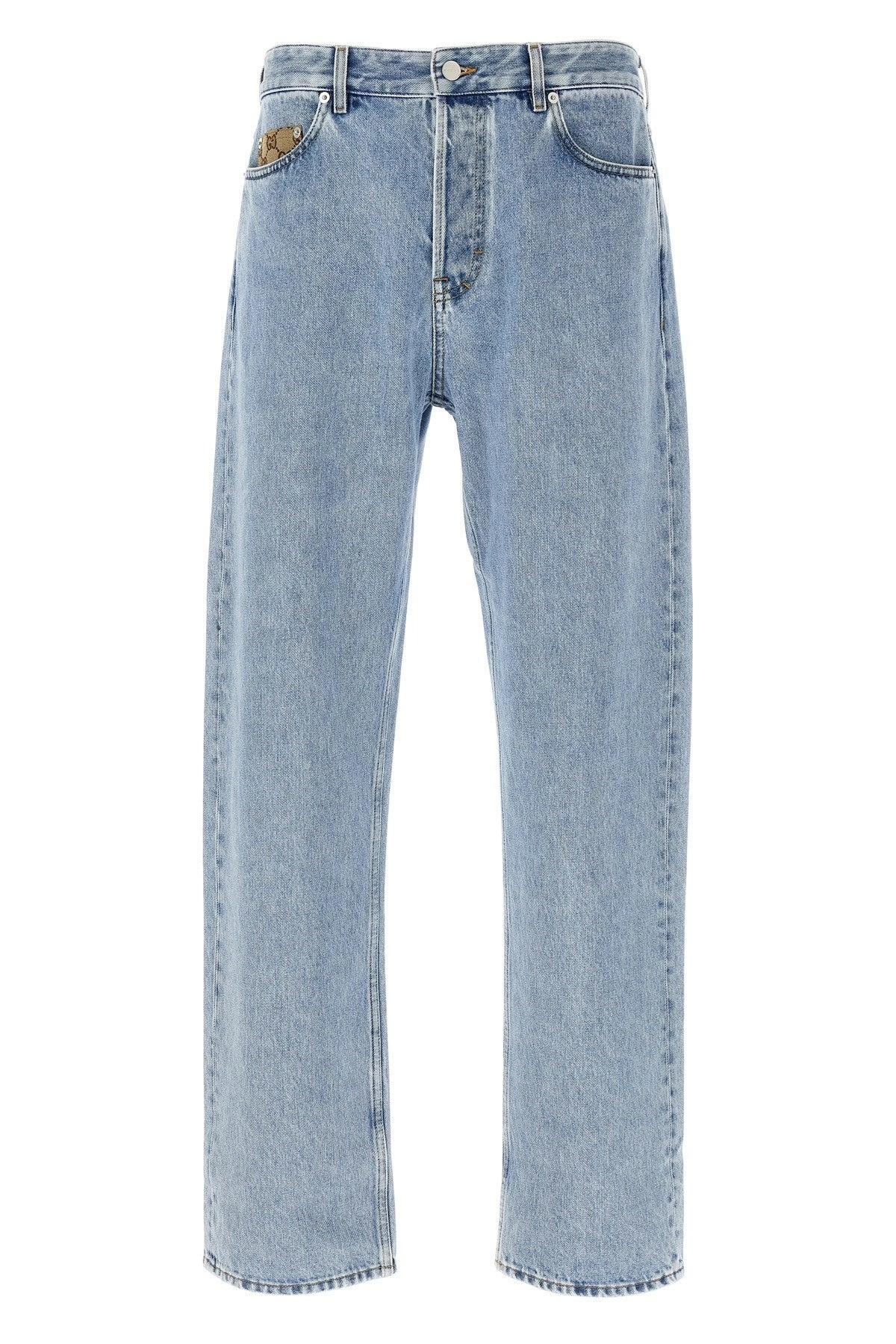 【グッチ】 Denim - Straight-Leg Jeans デニム・ジーパン Gucci straight-leg Jeans | Black | FARFETCH