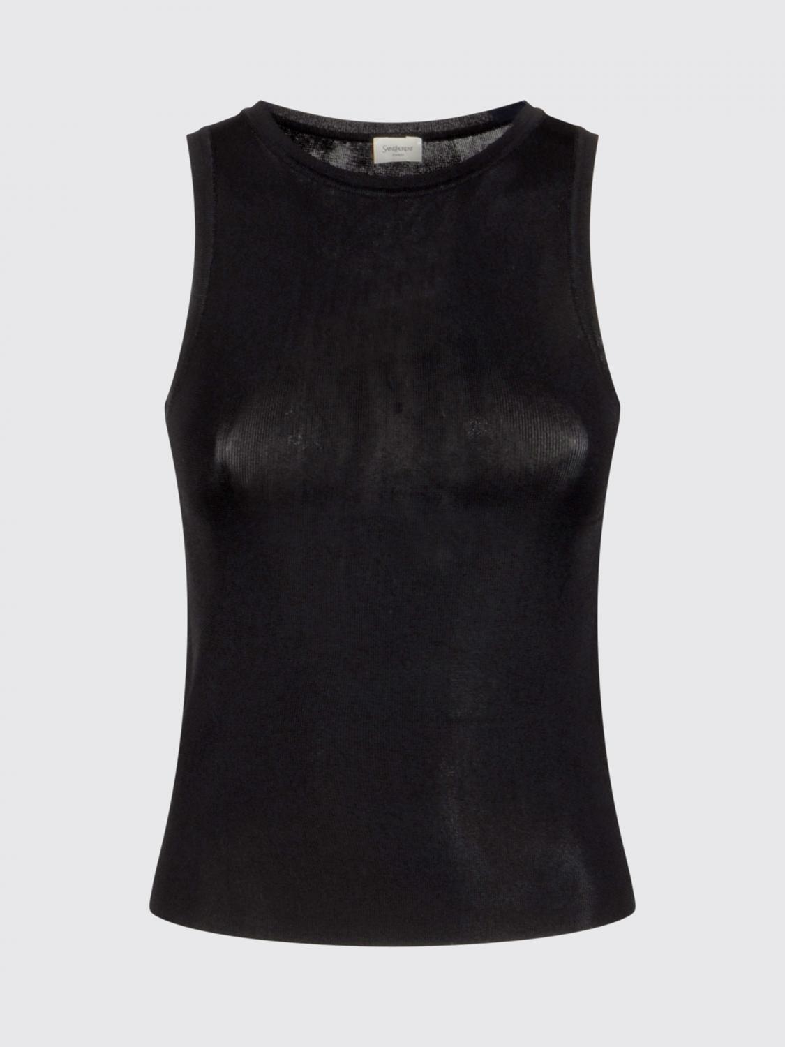 Women's Saint Laurent Sleeveless and tank tops | Lyst