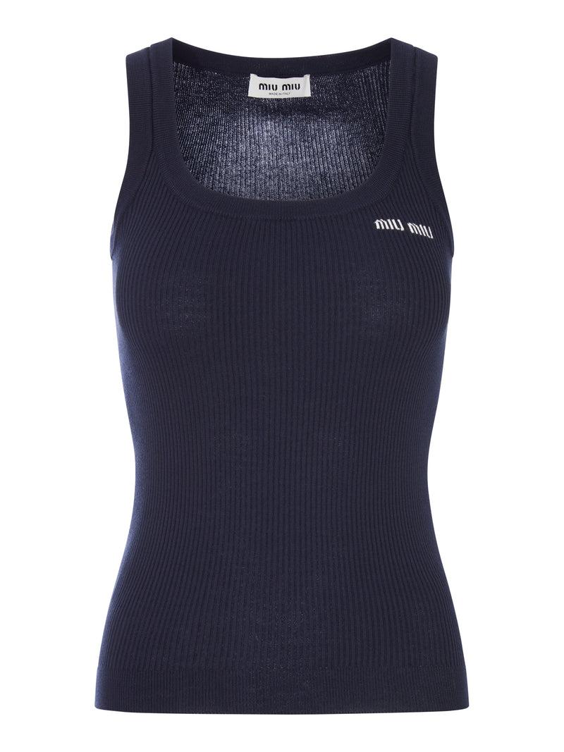 Miu Miu Sleeveless and tank tops for Women | Online Sale up to 34