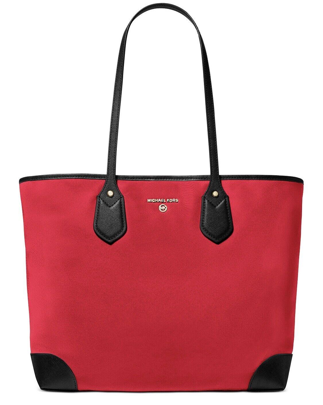 Michael Kors Eva Nylon Travel Tote Bag With Pouch in Red Lyst