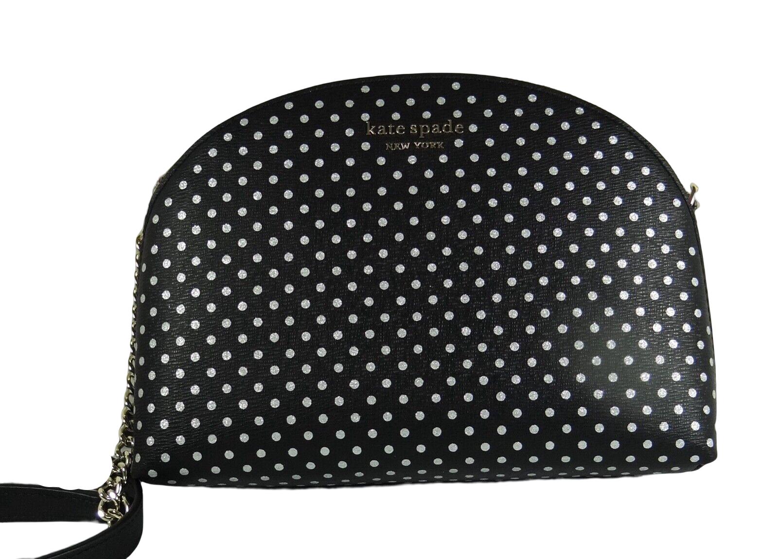 Kate Spade New York Spencer Metallic Dots Double Zip Crossbody Bag 