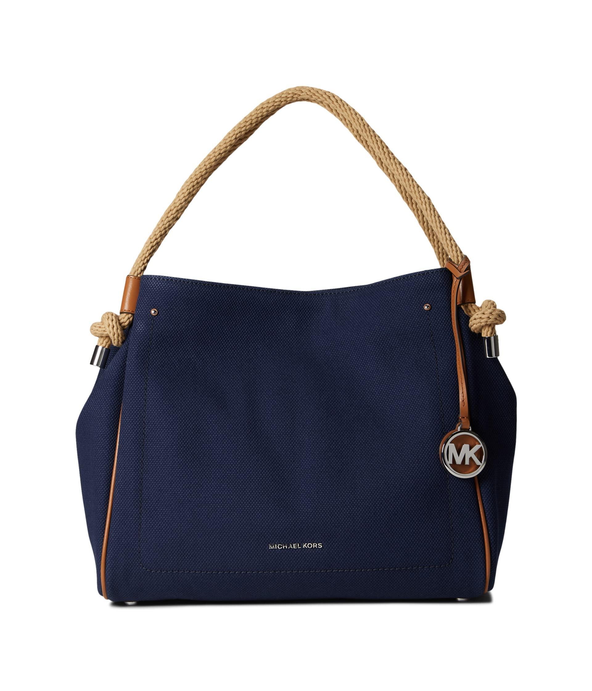 Michael Kors Isla Canvas Shoulder Tote Travel Bag in Blue Lyst