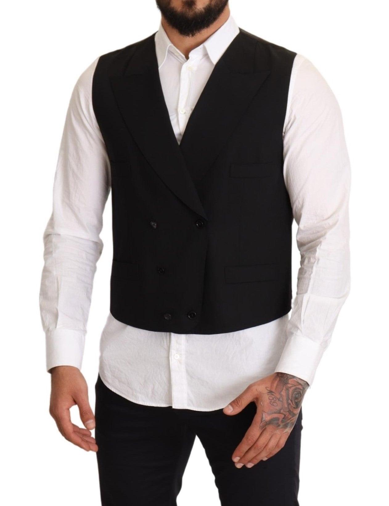 Dolce & Gabbana Blue Wool Formal Dress Vest Gilet for Men Mens Clothing Jackets Waistcoats and gilets Save 36% 