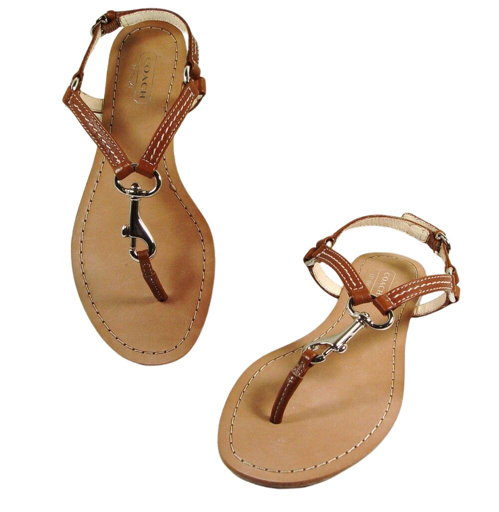 COACH Rue Dog Leash Flat Sandals Us 8 | Lyst COACH Rue Dog Leash Flat Sandals Us 8 | Lyst