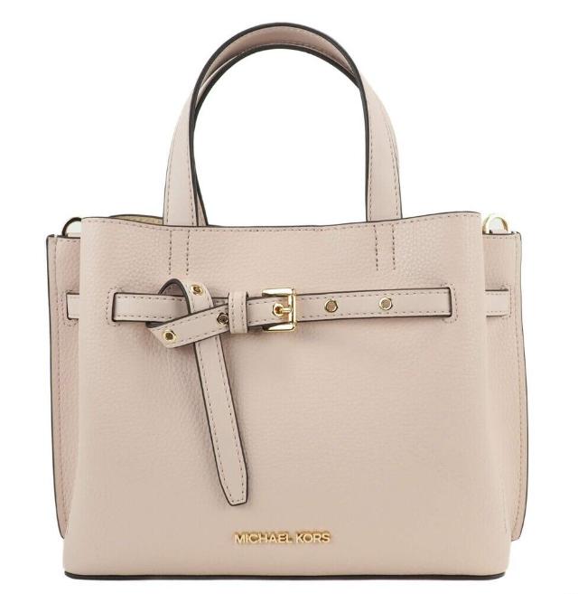 Michael Kors Emilia Small Leather Convertible Satchel Crossbody Handbag  Purse Pink in Natural | Lyst