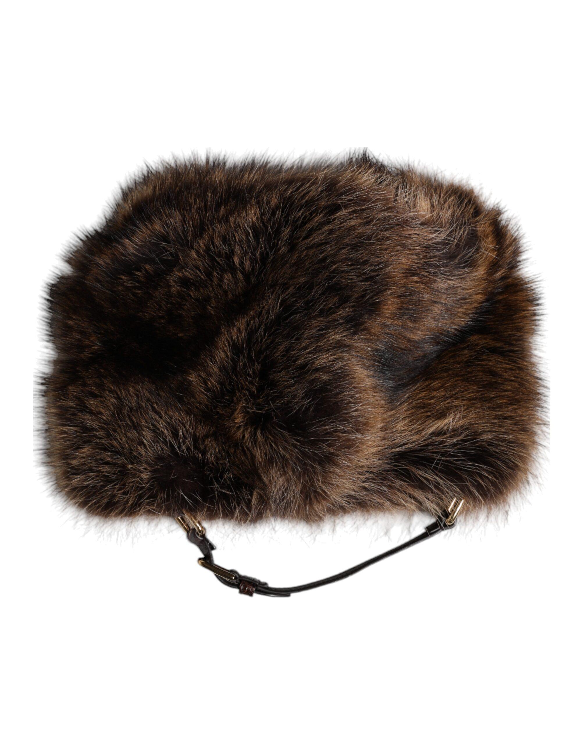 Dolce & Gabbana Fur Bucket Hat in Black | Lyst UK