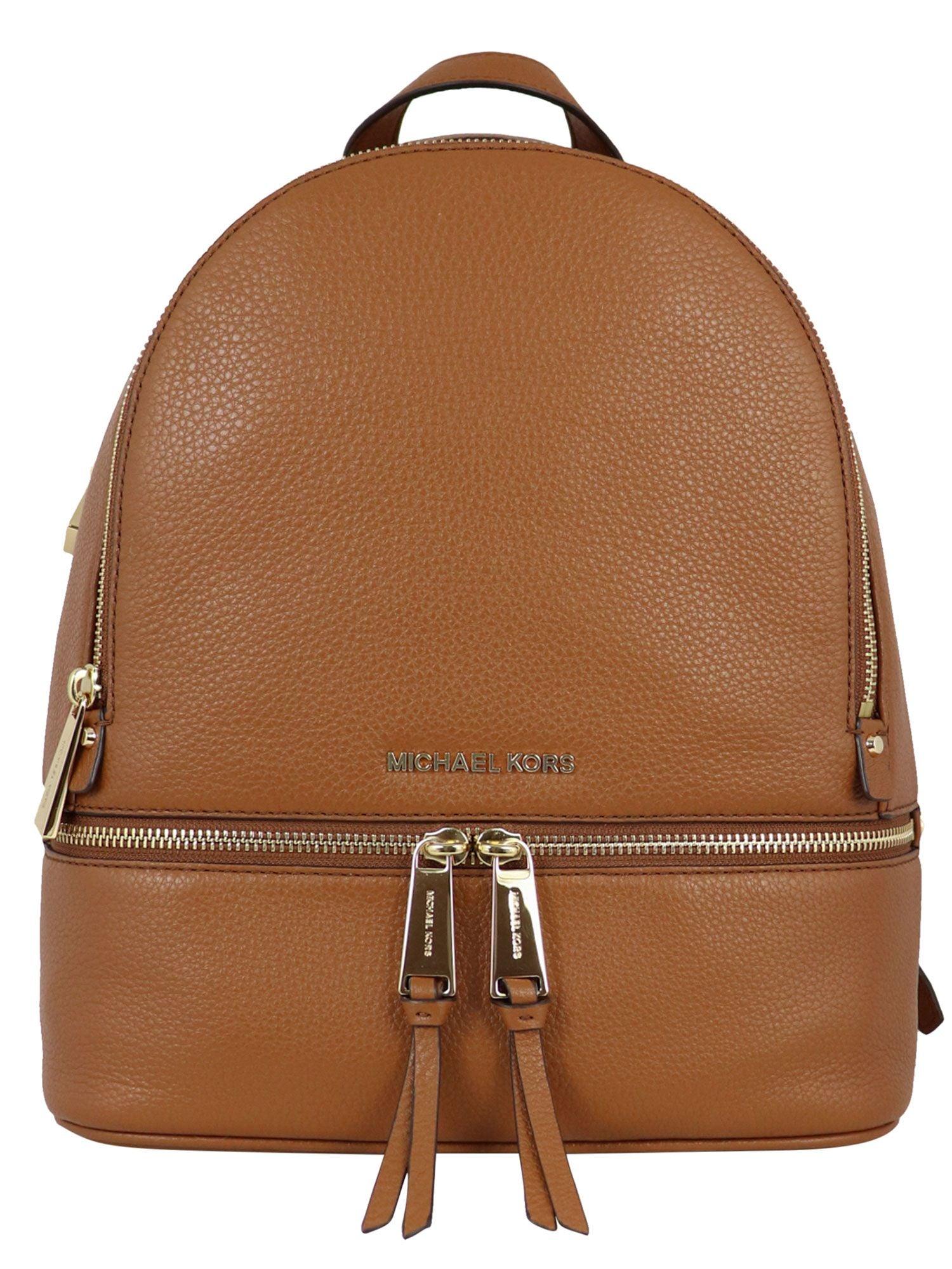 Michael Kors Leather Backpack in Brown 