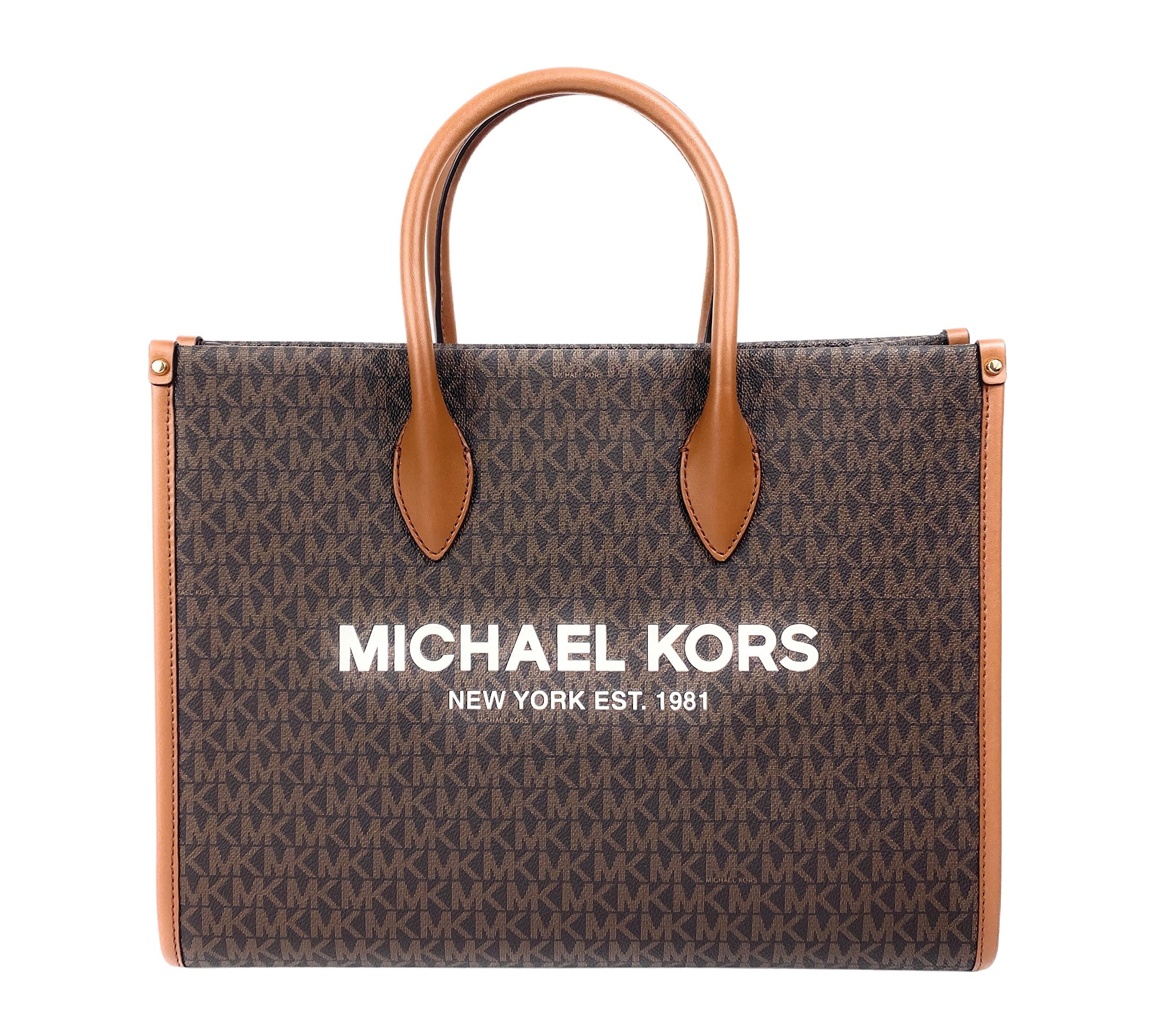 MICHAEL KORS 35F2G2GT7B Gilly Large ColorBlock Logo and Leather Tote Bag  In LUGG MULTI  Walmartcom