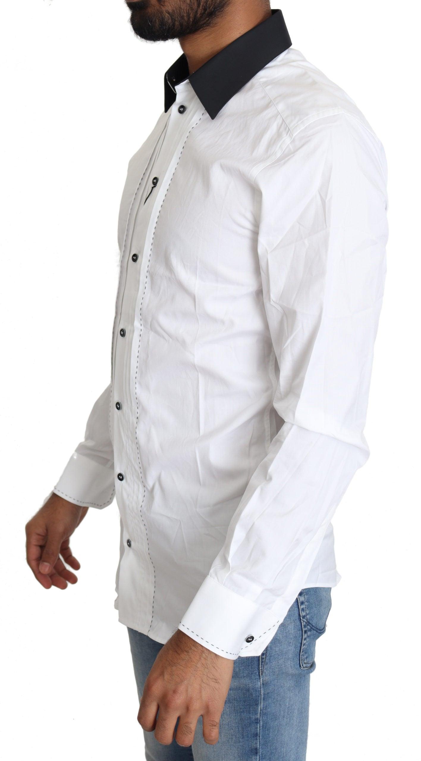 Dolce & Gabbana White Cotton Stretch Dress Formal Shirt for Men Save 26% Mens Clothing Shirts Formal shirts 