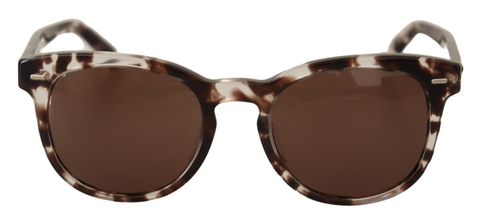 Dolce & Gabbana Brown Havana Frame Round Lens Sunglasses in Black Lyst