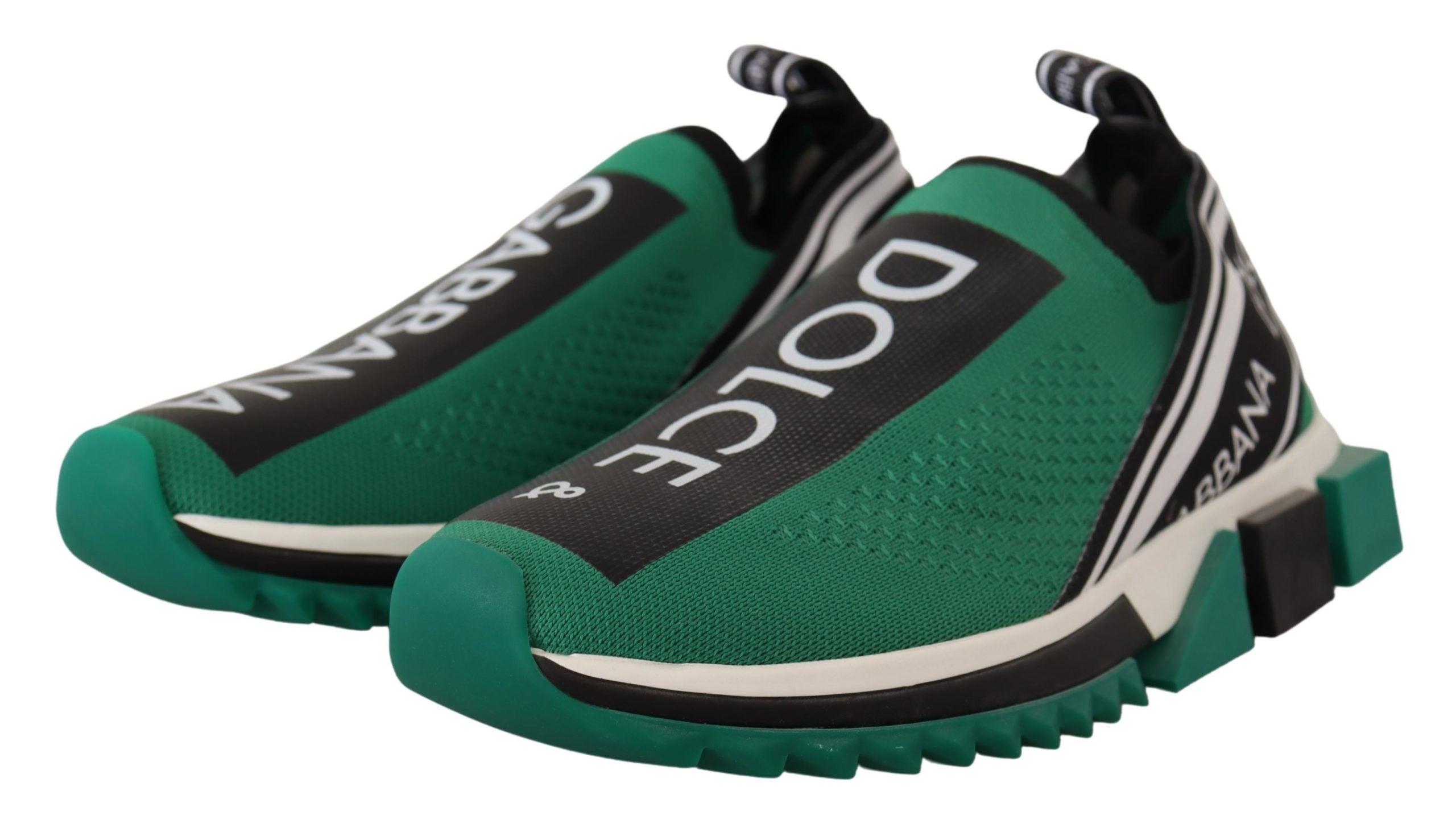 Dolce & Gabbana Sneakers Socks Green Sorrento Shoes for Men | Lyst