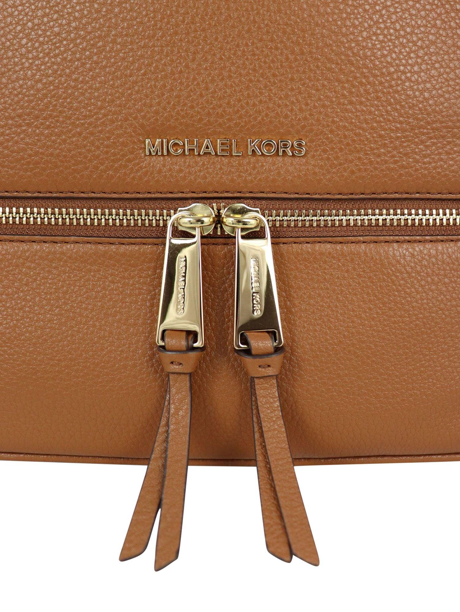 Michael Kors Leather Backpack in Brown 
