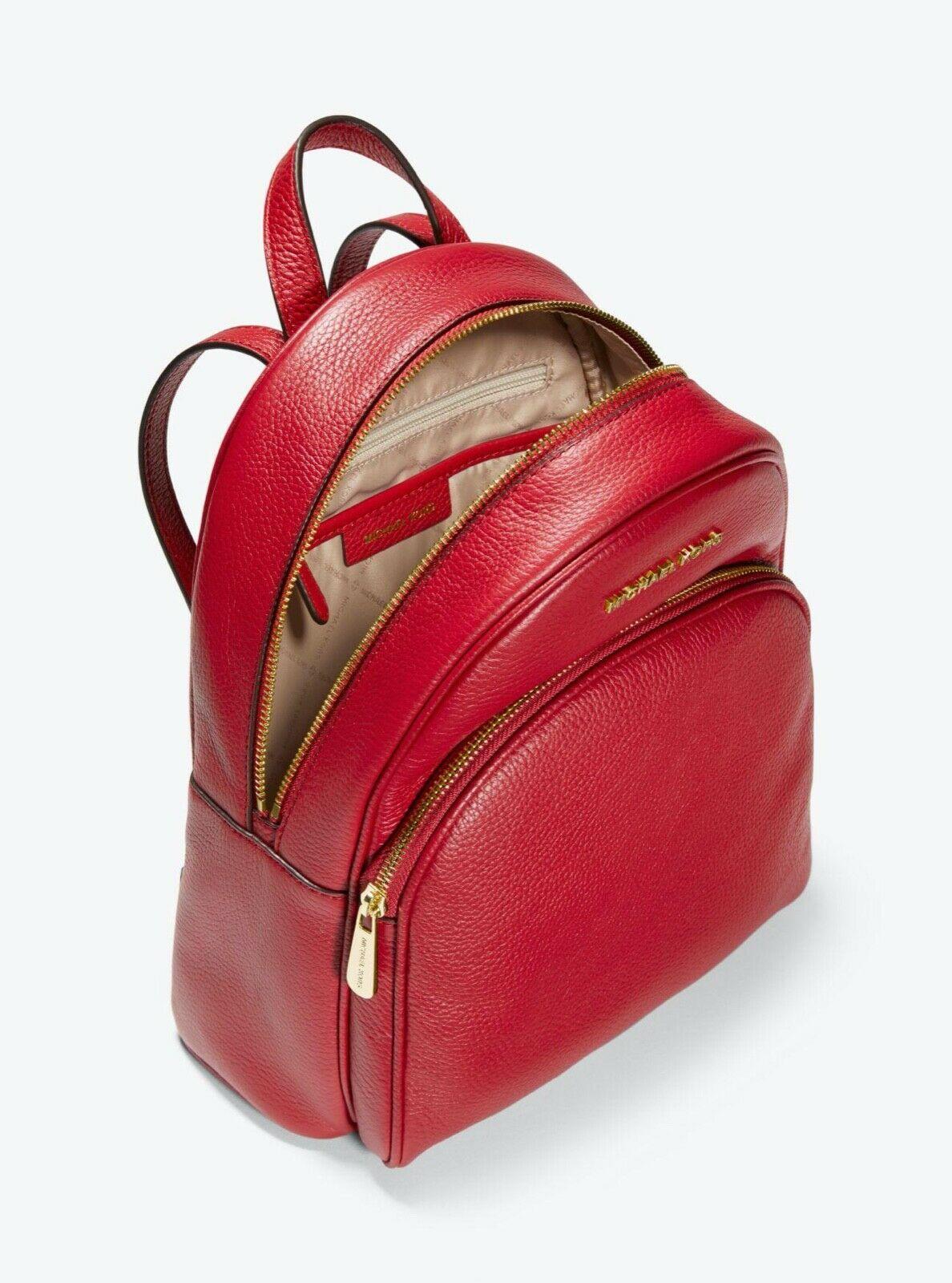 Michael Kors Abbey Medium Backpack in Red | Lyst